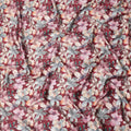 Maroon Multicolor Floral Print Pure Cotton Satin Fabric, 140 Cms Width, Made in India-D26033