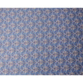 Blue Abstract Floral Print Pure Cotton Satin Fabric, 140 Cms Width, Made in India-D26037