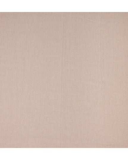 Beige Solid Plain Premium Italian Blended Cotton Shirting Fabric Soft Breathable Smooth Lightweight Luxury Shirt Tailoring Material 150 Cms Width Italy Origin-D28497 - Regal Fabrics