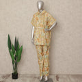 Pastel Yellow Floral Co Ord Set Party Wear