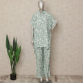 Sage Green Leaf Co Ord Set Women Party Wear
