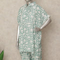 Sage Green Leaf Co Ord Set Women Party Wear