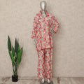 Pink Floral Co Ord Set Party Wear Women