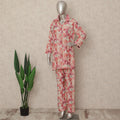 Pink Floral Co Ord Set Party Wear Women