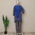 Royal Blue Paisley Co Ord Set Party Wear