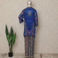 Royal Blue Paisley Co Ord Set Party Wear