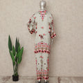 Ivory Pink Bouquet Co Ord Set Party Wear