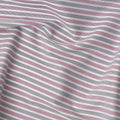 Grey and White Striped Cotton Shirting Fabric, 150 Cms Width, Made in India-D26147
