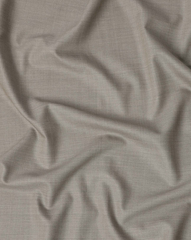 Beige Premium Super 160’s English Wool & Cashmere Suiting Fabric, Width 150 Cms, 3.50 Mtrs, Made in United Kingdom-D26552