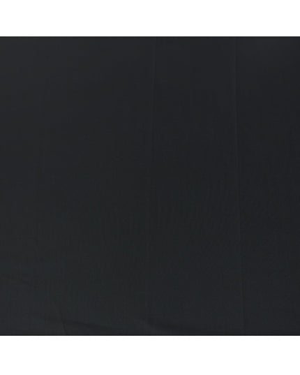 Black Premium Super 160’s English Wool & Cashmere Suiting Fabric, Width 150 Cms, 3.75 Mtrs, Made in United Kingdom-D26565