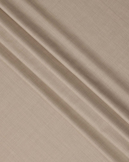 Light Sand Beige Premium Super 160’s English Wool & Cashmere Suiting Fabric, Width 150 Cms, 3.75 Mtrs, Made in United Kingdom-D26553