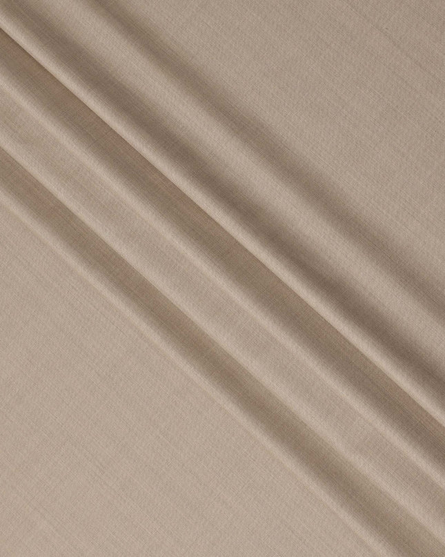 Light Sand Beige Premium Super 160’s English Wool & Cashmere Suiting Fabric, Width 150 Cms, 3.75 Mtrs, Made in United Kingdom-D26553
