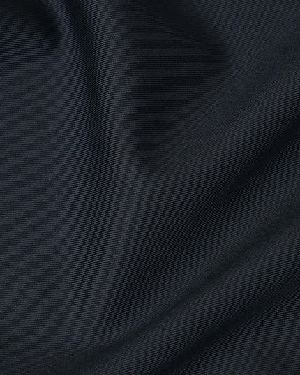 Dark Navy Premium Super 160’s English Wool & Cashmere Suiting Fabric, Width 150 Cms, 3.75 Mtrs, Made in United Kingdom-D26564