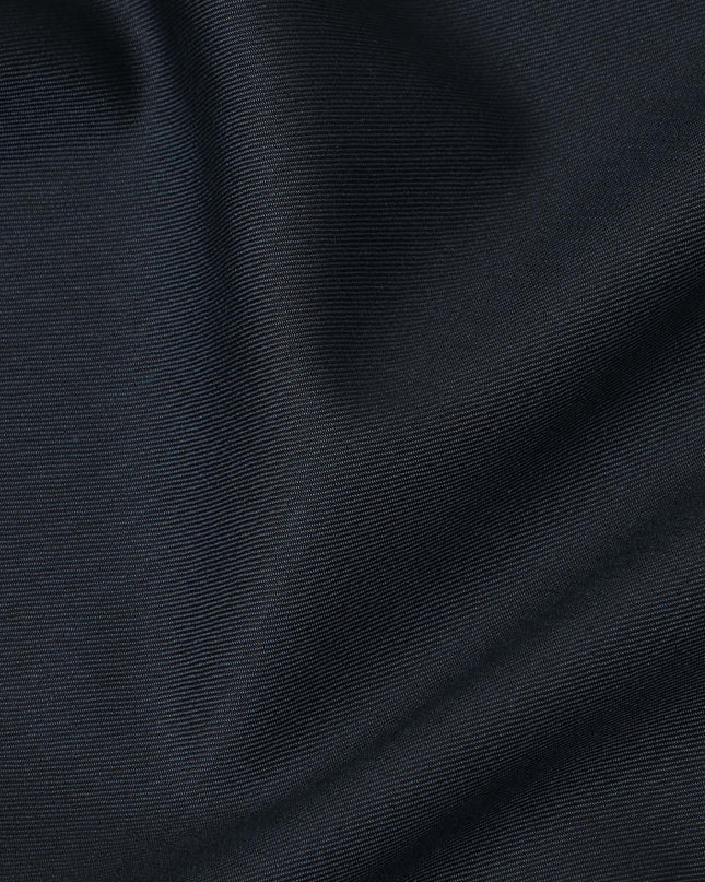 Dark Navy Premium Super 160’s English Wool & Cashmere Suiting Fabric, Width 150 Cms, 3.75 Mtrs, Made in United Kingdom-D26564