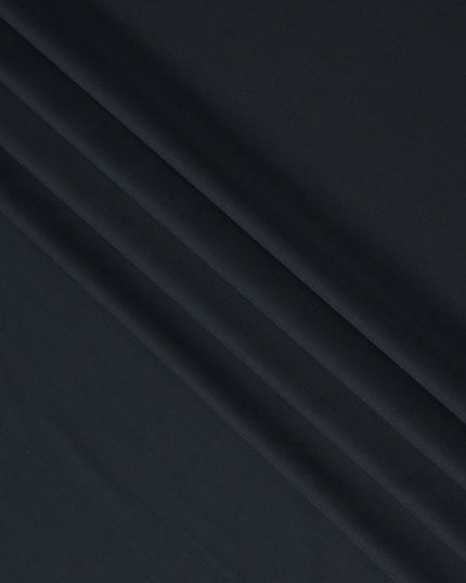 Dark Navy Premium Super 160’s English Wool & Cashmere Suiting Fabric, Width 150 Cms, 3.75 Mtrs, Made in United Kingdom-D26564