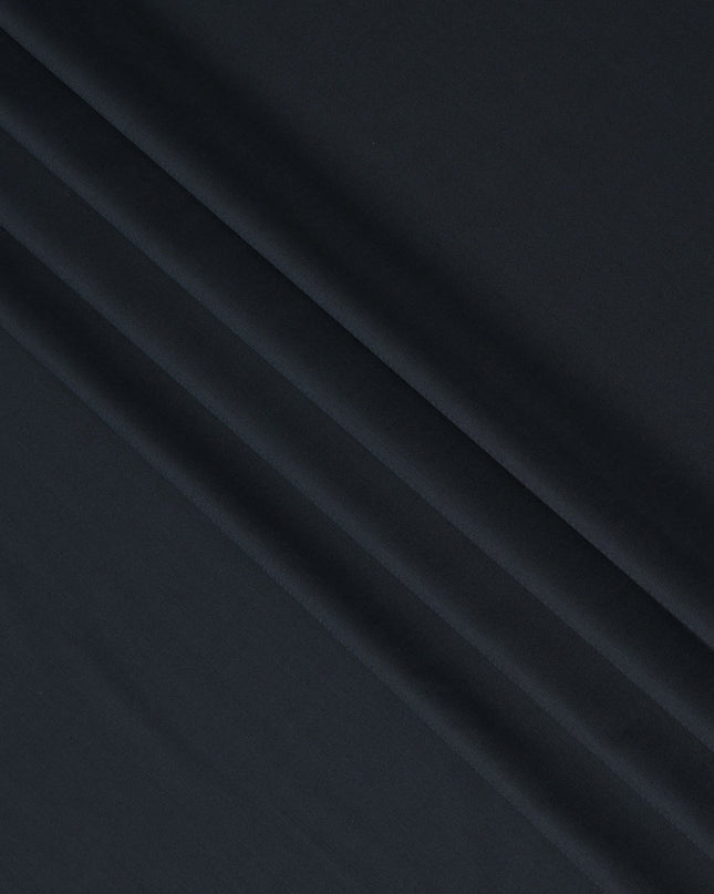 Dark Navy Premium Super 160’s English Wool & Cashmere Suiting Fabric, Width 150 Cms, 3.75 Mtrs, Made in United Kingdom-D26564