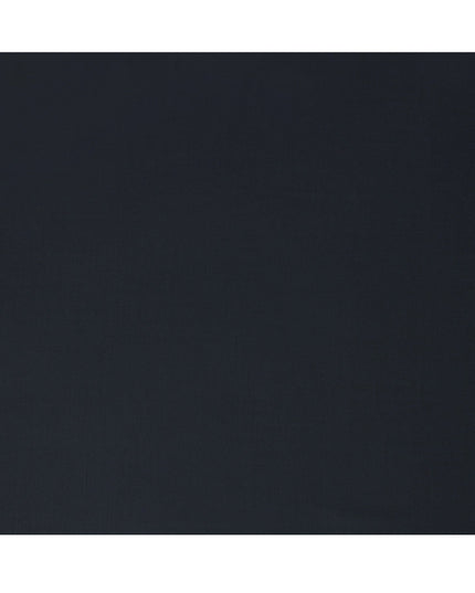 Dark Navy Premium Super 160’s English Wool & Cashmere Suiting Fabric, Width 150 Cms, 3.75 Mtrs, Made in United Kingdom-D26564