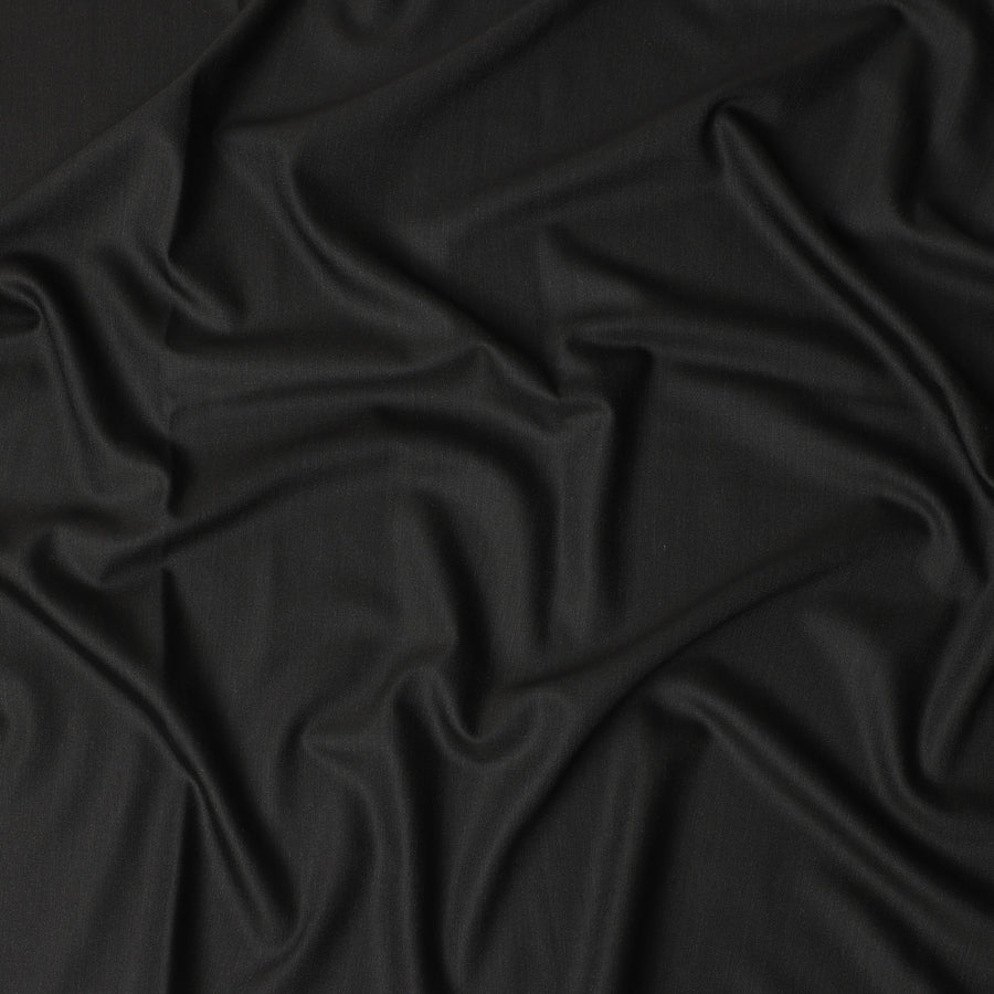 Charcoal Grey Super 180 All Wool English Suiting Fabric Finely Woven, 150 cm Width, Per Meter, Made In United Kingdom-D29225 Regal Fabrics