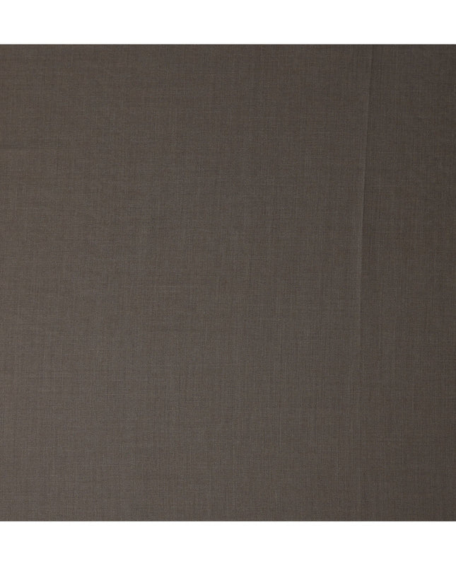Soft Taupe Brown Premium Super 160’s English Wool & Cashmere Suiting Fabric, Width 150 Cms, 3.50 Mtrs, Made in United Kingdom-D26554