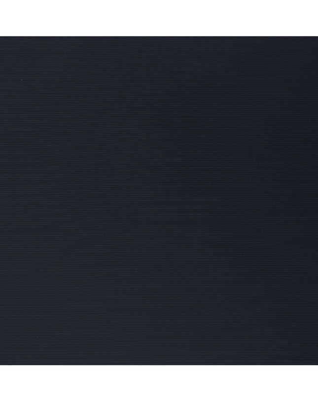 Navy Pinstripe Premium Super 130’s English All Wool Suiting Fabric, 150 cm Width, 4.00 Mtrs Cut, Made in UK-D26755