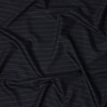 Navy Pinstripe Premium Super 130’s English Wool & Cashmere Suiting Fabric, 150 cm Width, 3.75 Mtrs Cut, Made in UK-D26751