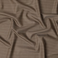 Brown Pinstripe Premium Super 130’s English Wool & Cashmere Suiting Fabric, 150 cm Width, 3.75 Mtrs Cut, Made in UK-D26753