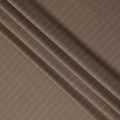 Brown Pinstripe Premium Super 130’s English Wool & Cashmere Suiting Fabric, 150 cm Width, 3.75 Mtrs Cut, Made in UK-D26753