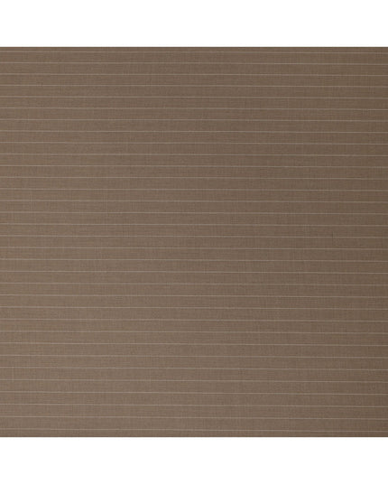 Brown Pinstripe Premium Super 130’s English Wool & Cashmere Suiting Fabric, 150 cm Width, 3.75 Mtrs Cut, Made in UK-D26753
