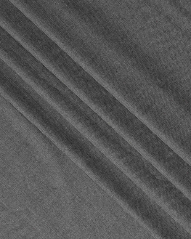 Grey Premium Super 180’s English Wool & Cashmere Suiting Fabric, Width 150 Cms, 3.50 Mtrs, Made in United Kingdom-D26557