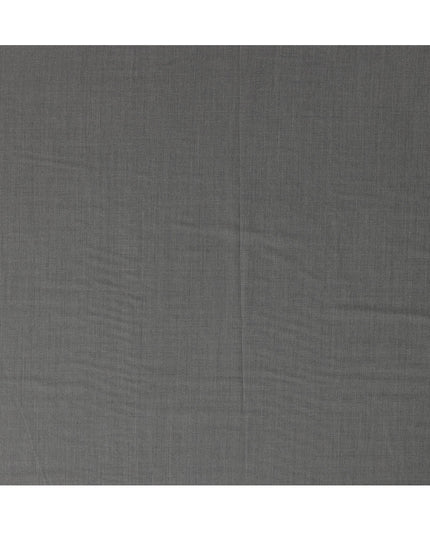 Grey Premium Super 180’s English Wool & Cashmere Suiting Fabric, Width 150 Cms, 3.50 Mtrs, Made in United Kingdom-D26557