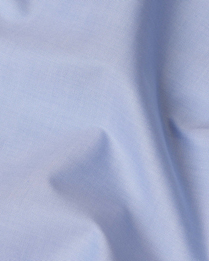 Light Blue Solid Premium 100% Italian Cotton Shirting Fabric, Smooth Plain Weave Design, 150 cms Width, 2.0 Mtrs Cut, Origin Italy-D26610