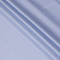 Light Blue Solid Premium 100% Italian Cotton Shirting Fabric, Smooth Plain Weave Design, 150 cms Width, 2.0 Mtrs Cut, Origin Italy-D26610