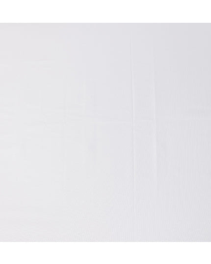White Oxford Textured Premium 100% Italian Cotton Shirting Fabric, Fine Oxford Weave Design, 150 cms Width, 2.0 Mtrs Cut, Origin Italy-D26619