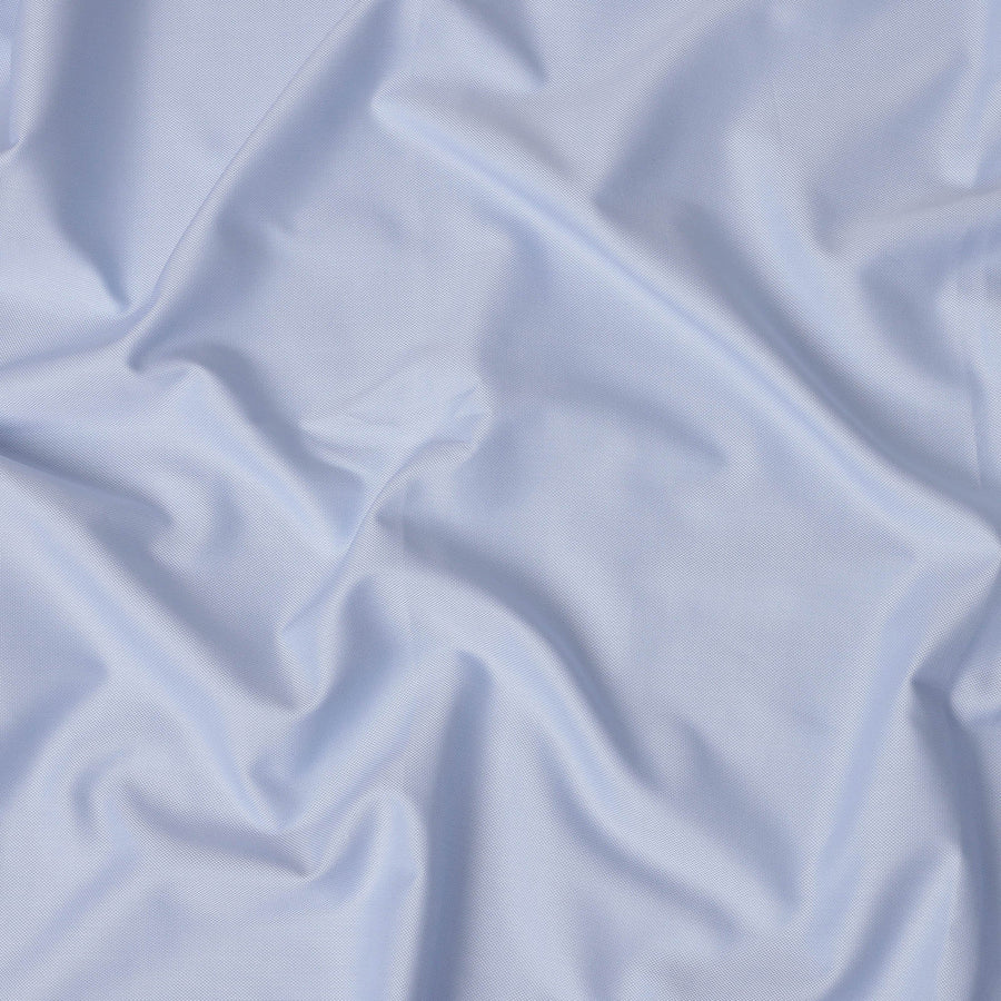 Light Blue Structured Weave Premium 100% Italian Cotton Shirting Fabric, Fine Textured Design, 150 cms Width, 2.0 Mtrs Cut, Origin Italy-D26615