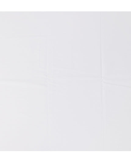 White Herringbone Textured Premium 100% Italian Cotton Shirting Fabric, Fine Woven Herringbone Design, 150 cms Width, 2.0 Mtrs Cut, Origin Italy-D26613