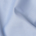 Light Blue Herringbone Textured Premium 100% Italian Cotton Shirting Fabric, Fine Woven Herringbone Design, 150 cms Width, 2.0 Mtrs Cut, Origin Italy-D26614