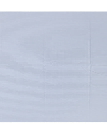 Light Blue Herringbone Textured Premium 100% Italian Cotton Shirting Fabric, Fine Woven Herringbone Design, 150 cms Width, 2.0 Mtrs Cut, Origin Italy-D26614