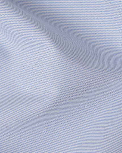 Light Blue Fine Twill Premium 100% Italian Cotton Shirting Fabric, Subtle Twill Weave Design, 150 cms Width, 2.0 Mtrs Cut, Origin Italy-D26616