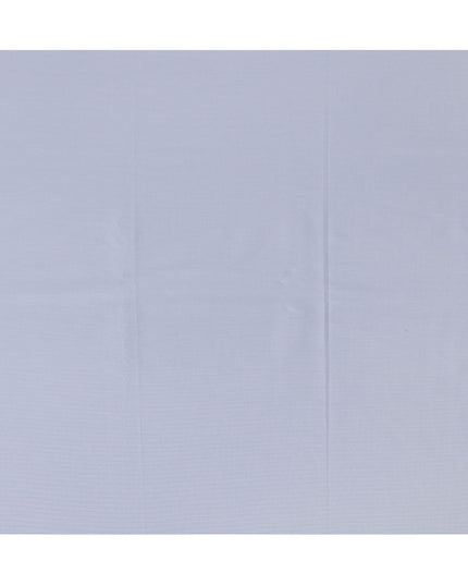 Light Blue Fine Twill Premium 100% Italian Cotton Shirting Fabric, Subtle Twill Weave Design, 150 cms Width, 2.0 Mtrs Cut, Origin Italy-D26616