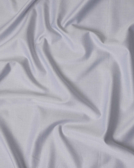 Light Blue Micro Textured Weave Premium Italian 100% Cotton Shirting Fabric 2.0 Mtrs 150 Cms Width Italy-D27843