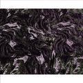 Purple and Green Abstract Patterned Synthetic Blended Velvet Fabric, 140 Cms Width, Made in China-D26337