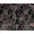 Black and Dusty Pink Metallic Abstract Printed Synthetic Burnout Chiffon Velvet Fabric 140 Cms Width China-D28186