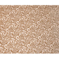 Beige and Brown Floral Printed Synthetic Burnout Chiffon Velvet Fabric 140 Cms Width China-D28198