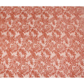 Peach Leaf Printed Synthetic Burnout Chiffon Velvet Fabric 140 Cms Width China-D28199