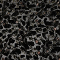 Grey and Black Floral Printed Synthetic Burnout Chiffon Velvet Fabric 140 Cms Width China-D28195
