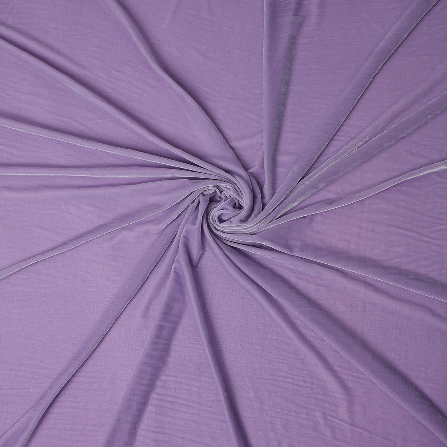 Lavender Lilac Self Silk Blended Velvet Fabric 140cm