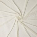 Pearl Ivory Self Silk Blended Velvet Fabric 140cm