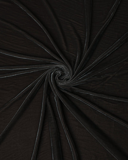 Espresso Chocolate Self Silk Blended Velvet Fabric 140cm