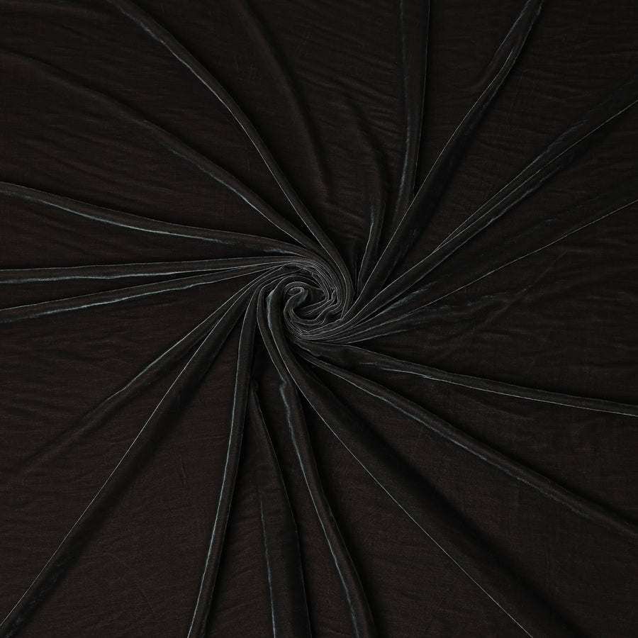 Espresso Chocolate Self Silk Blended Velvet Fabric 140cm