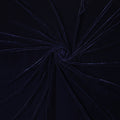 Deep Navy Self Silk Blended Velvet Fabric 140cm